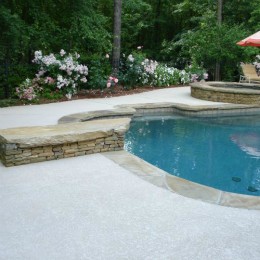 White pebble surface, and a new Deck textured surface -- Alpharetta, GA